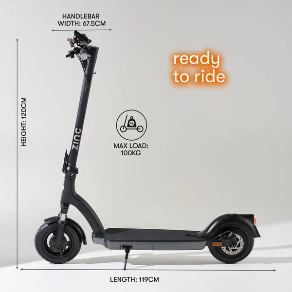 Zinc Velocity 2.0 500W Folding Electric Scooter