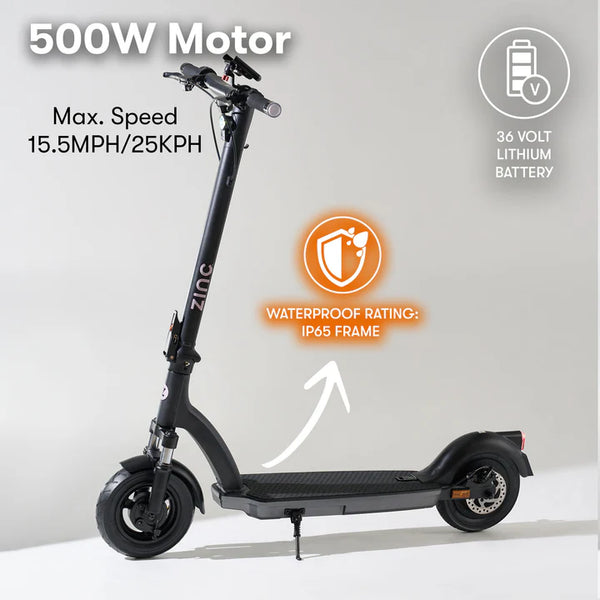 Zinc Velocity 2.0 500W Folding Electric Scooter